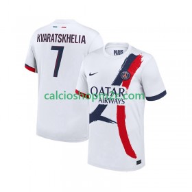 Paris Saint Germain Khvicha Kvaratskhelia 7 Maglia Trasferta 2025/2026 Manica Corta